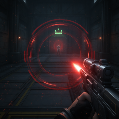 Экран игрока в Unreal Tournament III с активными читами: радар, автоматическое прицеливание и индикатор угрозы — пример поведения, которое система античита должна выявлять.