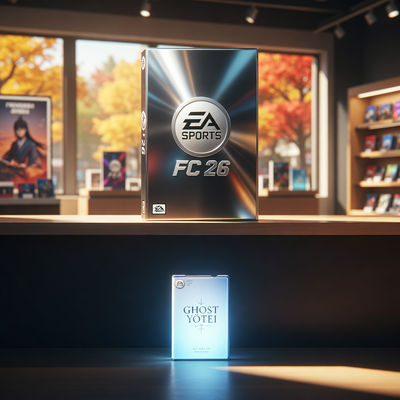 Торжество EA Sports FC 26 над Ghost of Yōtei на осеннем рынке игр 2025 года в России.