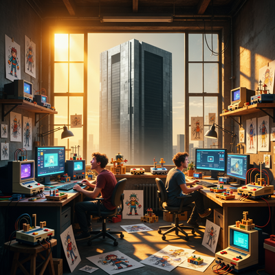 Студия игровой разработки выкупает себя у крупной корпорации, символизируя независимость и контроль над творческим процессом.